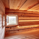 RAG, LTD, inside the sauna